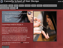 Tablet Screenshot of cannellabeautyschools.com